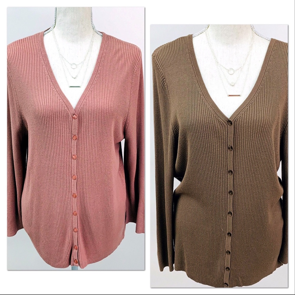 2/$20 NWOT Long Sleeve Lightweight V-Neck Cardigan